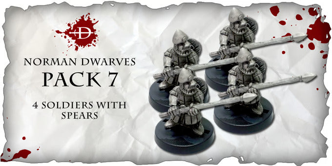 Norman Dwarves - Soldiers with Spears