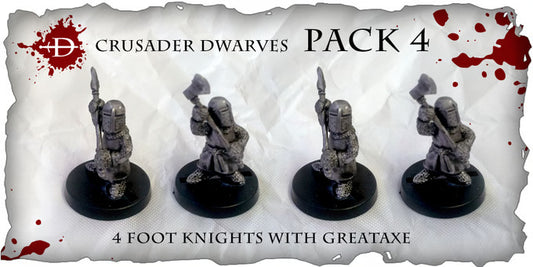 Crusader Dwarves - Foot Knights with Great-Axes