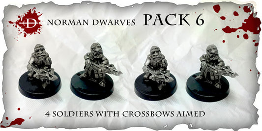 Norman Dwarves - Soldiers with Crossbows Aimed