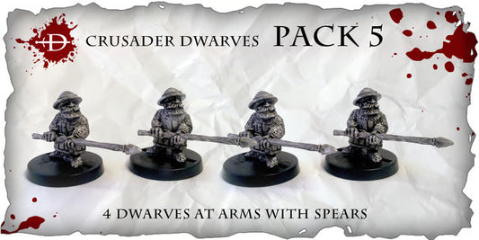 Crusader Dwarves - Dwarves at Arms with Spears