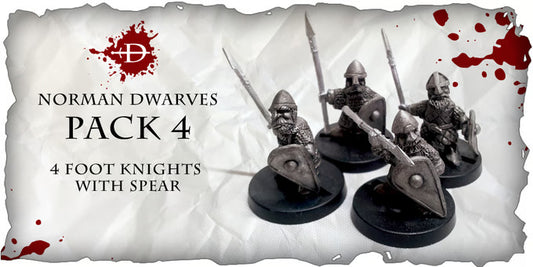 Norman Dwarves - Foot Knight with Spears